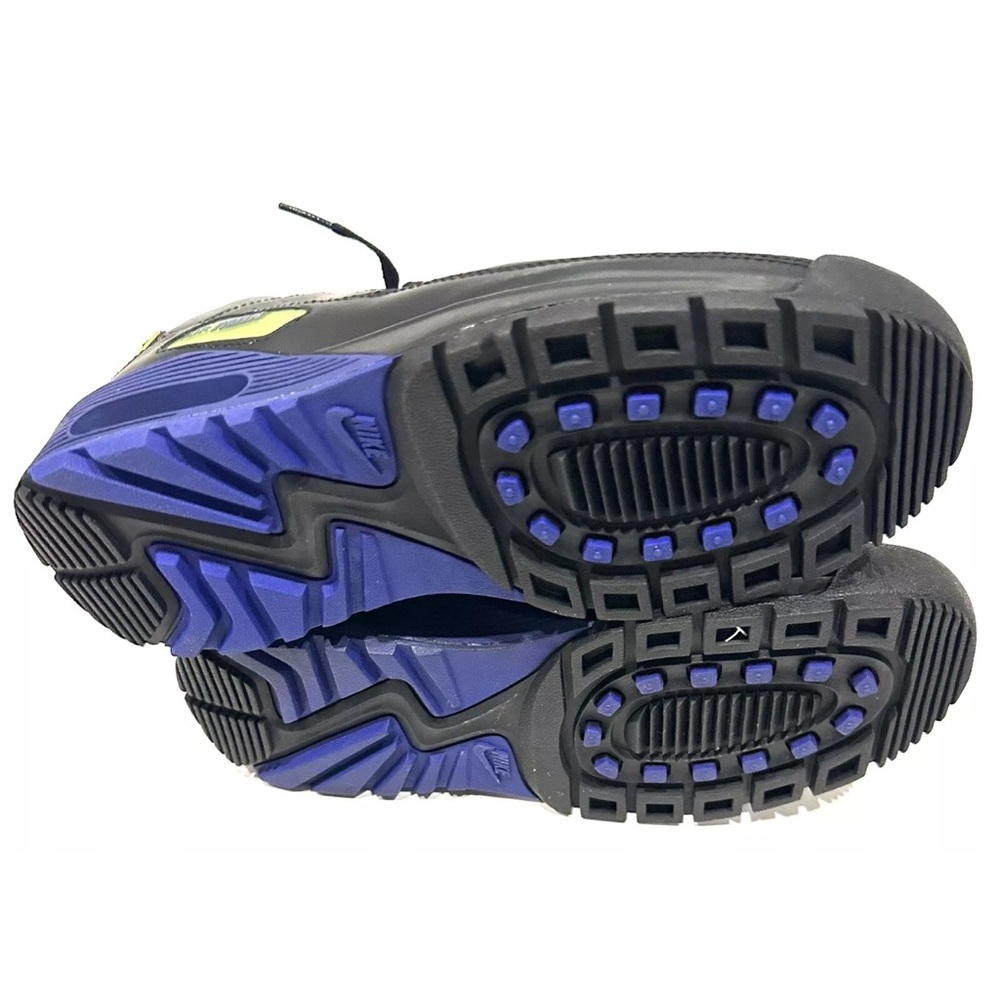 2008 NIKE AIR MAX 90 BOOT BLACK/CONCORD-ANTHRACITE-VOLT size 8 - Picture 3 of 3